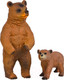 Миниатюра изображения товара Набор фигурок коллекционных Masai Mara Мир диких животных. Семья бурых медведей / MM211-144