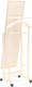 Миниатюра изображения товара Стойка для одежды Мебелик Костюмная с зеркалом на колесах В 24Н (слоновая кость)