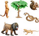 Миниатюра изображения товара Набор фигурок коллекционных Masai Mara Мир диких животных / MM211-218