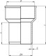 Миниатюра изображения товара Переходник внутренней канализации Ostendorf HTS ПП 50/40мм / 112910