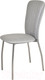 Миниатюра изображения товара Стул Гальваник Сиена (эмаль серебро/кожзам ВВ 5 бенгал серый)