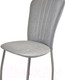 Миниатюра изображения товара Стул Гальваник Сиена (эмаль серебро/кожзам ВВ 5 бенгал серый)