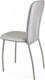 Миниатюра изображения товара Стул Гальваник Сиена (эмаль серебро/кожзам ВВ 5 бенгал серый)