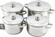 Миниатюра изображения товара Набор кастрюль Кухар Лотос Традиция КЛ2-004М