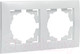 Миниатюра изображения товара Рамка для выключателей и розеток EKF PROxima Валенсия / EWM-G-302-10 (белый)