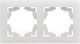 Миниатюра изображения товара Рамка для выключателей и розеток EKF PROxima Валенсия / EWM-G-302-10 (белый)