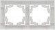 Миниатюра изображения товара Рамка для выключателей и розеток EKF PROxima Валенсия / EWM-G-302-10 (белый)
