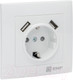 Миниатюра изображения товара Розетка EKF PROxima Валенсия / EWR16-028-10-2USB (белый)