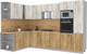 Миниатюра изображения товара Кухонный гарнитур Интерлиния Мила Лайт 1.88x3.2 левая (дуб белый/дуб золотой/дуб бунратти)