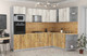 Миниатюра изображения товара Кухонный гарнитур Интерлиния Мила Лайт 1.88x2.8 правая (дуб белый/дуб золотой/дуб бунратти)