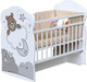 Миниатюра изображения товара Детская кроватка VDK Teodoro колесо-качалка с маятником (белый)