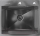 Миниатюра изображения товара Мойка кухонная Ulgran Steel 50x45 (черная брашированная сталь)