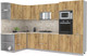 Миниатюра изображения товара Кухонный гарнитур Интерлиния Мила Лайт 1.68x3.2 левая (дуб золотой/дуб золотой/опал светлый)