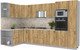 Миниатюра изображения товара Кухонный гарнитур Интерлиния Мила Лайт 1.68x3.4 левая (дуб золотой/дуб золотой/опал светлый)