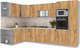 Миниатюра изображения товара Кухонный гарнитур Интерлиния Мила Лайт 1.88x3.4 левая (дуб золотой/дуб золотой/опал светлый)