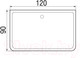 Миниатюра изображения товара Душевой поддон Wemor 120/90/24 S (прямоугольный)