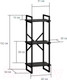 Миниатюра изображения товара Стеллаж Loftyhome Мальборк Рант 40 / 1628093 (мрамор блэк)