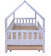 Миниатюра изображения товара Стилизованная кровать детская Dipriz Д.7436.1 (белый)