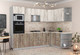 Миниатюра изображения товара Кухонный гарнитур Интерлиния Мила Лайт 1.68x2.8 правая (дуб белый/дуб серый/опал светлый)