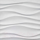 Миниатюра изображения товара Гипсовая панель Polinka Волна В1 (500x500, белый)