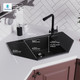 Миниатюра изображения товара Мойка кухонная Polygran RIFF-800 (черный)