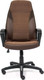 Миниатюра изображения товара Кресло офисное Tetchair Inter кожзам/флок/ткань (коричневый)