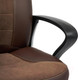 Миниатюра изображения товара Кресло офисное Tetchair Inter кожзам/флок/ткань (коричневый)