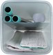 Миниатюра изображения товара Набор для уборки Laima Compact Mop Швабра с отжимом и двухкамерным ведром 7л / 607389 (3 насадки)