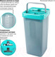 Миниатюра изображения товара Набор для уборки Laima Compact Mop Швабра с отжимом и двухкамерным ведром 7л / 607389 (3 насадки)