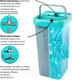 Миниатюра изображения товара Набор для уборки Laima Compact Mop Швабра с отжимом и двухкамерным ведром 7л / 607389 (3 насадки)