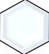 Миниатюра изображения товара Декоративный камень гипсовый Polinka Гексагон Г3 Элемент (235x205x20-30, белый/под покраску)