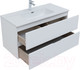 Миниатюра изображения товара Тумба под умывальник Aquanet Алвита New 100 / 277518