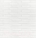 Миниатюра изображения товара Панель ПВХ Lako Decor Самоклеящаяся Скошенный кирпич 70x77(6мм) / LKD-06-05-01 (белый)