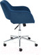 Миниатюра изображения товара Кресло офисное Tetchair Modena хром/флок (синий 32)