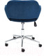 Миниатюра изображения товара Кресло офисное Tetchair Modena хром/флок (синий 32)
