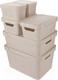 Миниатюра изображения товара Контейнер для хранения Бытпласт Deluxe / 4332334 (светло-бежевый)