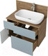 Миниатюра изображения товара Тумба под умывальник Акватон Мишель 80 (1A256801MIX30 + 1A256603MIDR0)