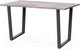 Миниатюра изображения товара Обеденный стол Millwood Уэльс Л18 120x70 (бетон миллениум/металл черный)