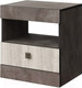 Миниатюра изображения товара Прикроватная тумба Мебель-КМК Лондон 0467.3 (оникс/бетон пайн светлый)