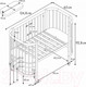 Миниатюра изображения товара Детская кровать-трансформер Polini Kids Simple 350 / 0003126-11 (белый/бук)