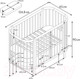 Миниатюра изображения товара Детская кровать-трансформер Polini Kids Simple 350 / 0003126-16 (белый/серый)