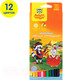 Миниатюра изображения товара Набор цветных карандашей Мульти-пульти Енот в Испании / CP_10754 (12 цветов)
