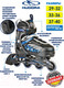 Миниатюра изображения товара Роликовые коньки Hudora Inline Skates Leon Gr / 28236 (р-р 33-36, Schwarz/синий)