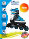 Миниатюра изображения товара Роликовые коньки Hudora Skates Basic / 37341 (р-р 34-37, синий)