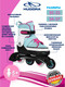 Миниатюра изображения товара Роликовые коньки Hudora Skates Basic / 37342 (р-р 30-33, мята)