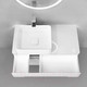 Миниатюра изображения товара Тумба под умывальник Jorno Shine 90 / Shi.01.90/P/W (подвесная)