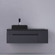 Миниатюра изображения товара Тумба под умывальник Jorno Shine 120 / Shi.01.120/P/A (подвесная, антрацит)