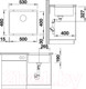 Миниатюра изображения товара Мойка кухонная Blanco Rotan 500-U / 524249