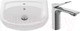Миниатюра изображения товара Умывальник со смесителем Cersanit Erica 50 / S-UM-ERI-50-1-W + 63050