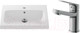 Миниатюра изображения товара Умывальник со смесителем Cersanit Carina 60В / S-UM-CAR60/1 + 63034